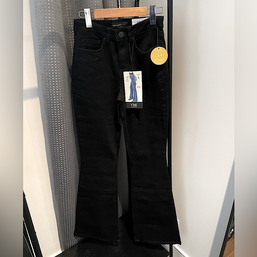 Flared Black Jeans- New With Tags